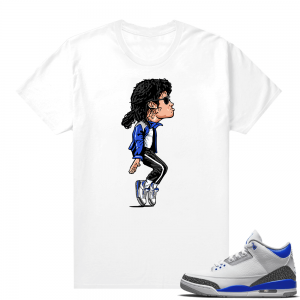 Racer Blue 3s Jordan Sneaker Tees MJ x Racer Blue 3