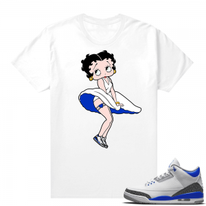 Racer Blue 3s Jordan Sneaker Tees Monroe Betty