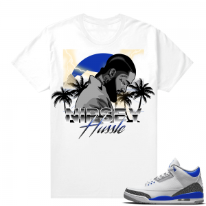 Racer Blue 3s Jordan Sneaker Tees Nipsey