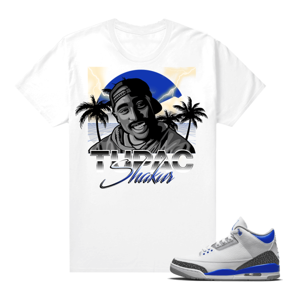 Racer Blue 3s Jordan Sneaker Tees PAC