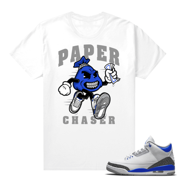 Racer Blue 3s Jordan Sneaker Tees Chaser