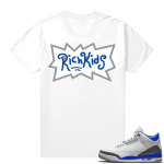 Racer Blue 3s Jordan Sneaker Tees Rich Kids