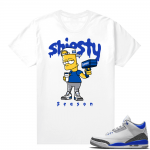 Racer Blue 3s Jordan Sneaker Tees Shiesty Season