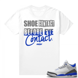 Racer Blue 3s Jordan Sneaker Tees Shoe Contact