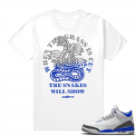 Racer Blue 3s Jordan Sneaker Tees Snakes will Show