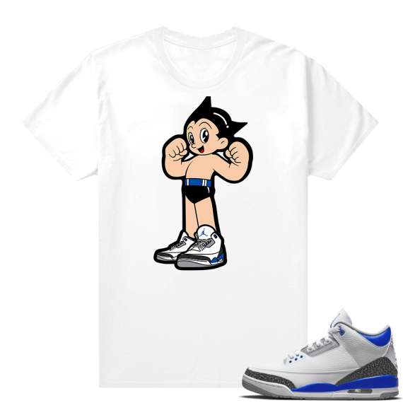 Racer Blue 3s Jordan Sneaker Tees Sneaker Boy