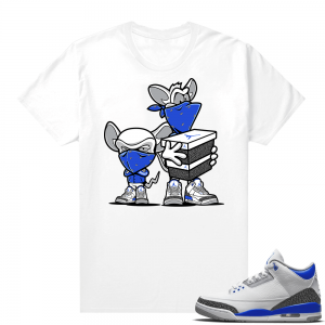 Racer Blue 3s Jordan Sneaker Tees Sneaker Heist