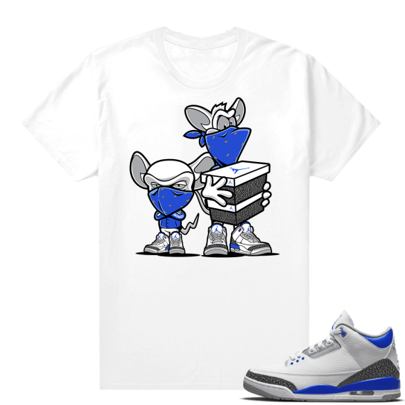 Racer Blue 3s Jordan Sneaker Tees Sneaker Heist