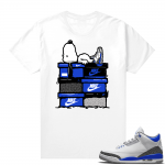 Racer Blue 3s Jordan Sneaker Tees Sneakerhead Snoopy