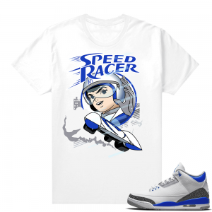 Racer Blue 3s Jordan Sneaker Tees Speed Racer