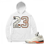 Shattered Backboard 5s Matching Hoodies White 23