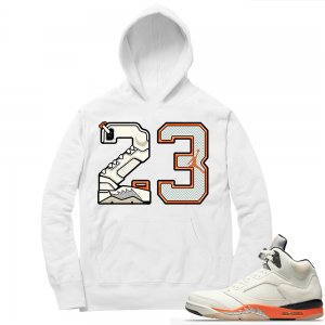 Shattered Backboard 5s Matching Hoodies White 23