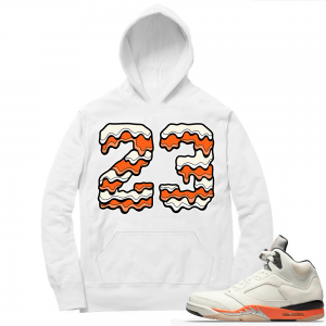 Shattered Backboard 5s Matching Hoodies White 23 Drip