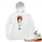 Shattered Backboard 5s Matching Hoodies White Betty Rainy Day