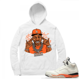 Shattered Backboard 5s Matching Hoodies White Da Baby