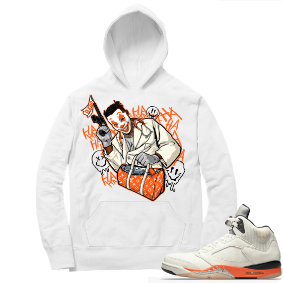 Shattered Backboard 5s Matching Hoodies White Da Baby Joker