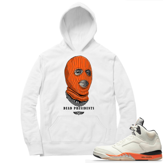 Shattered Backboard 5s Matching Hoodies White Dead Presidents