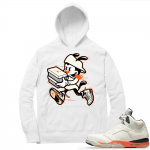 Shattered Backboard 5s Matching Hoodies White Double Up