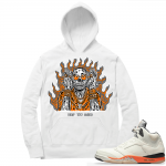 Shattered Backboard 5s Matching Hoodies White Drip Too Hard Skeleton