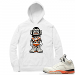 Shattered Backboard 5s Matching Hoodies White Drippin Ape