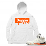 Shattered Backboard 5s Matching Hoodies White Drippin box