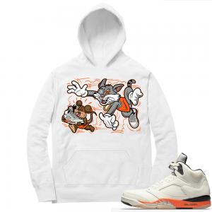 Shattered Backboard 5s Matching Hoodies White Finessed