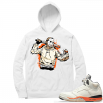 Shattered Backboard 5s Matching Hoodies White Jason Cop