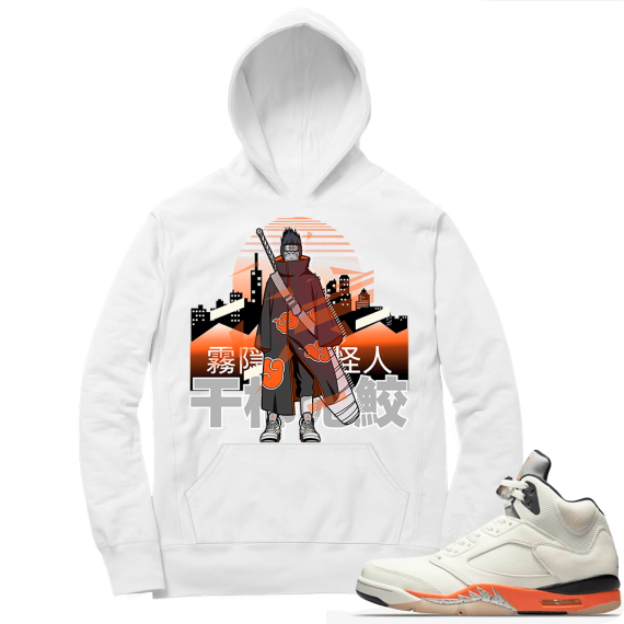 Shattered Backboard 5s Matching Hoodies White Kisame