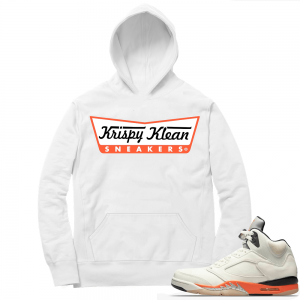 Shattered Backboard 5s Matching Hoodies White Krispy Klean Sneakers