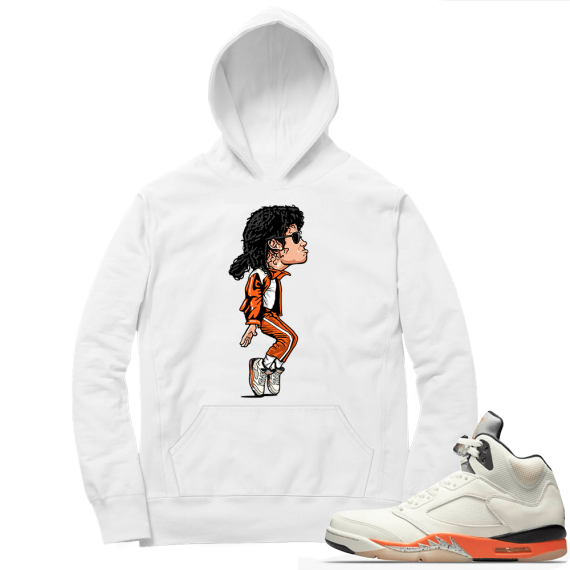 Shattered Backboard 5s Matching Hoodies White MJ tip toe