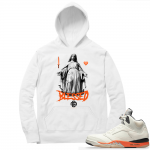 Shattered Backboard 5s Matching Hoodies White Marcello Gior Blessed