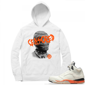 Shattered Backboard 5s Matching Hoodies White Marcello Gior Censored