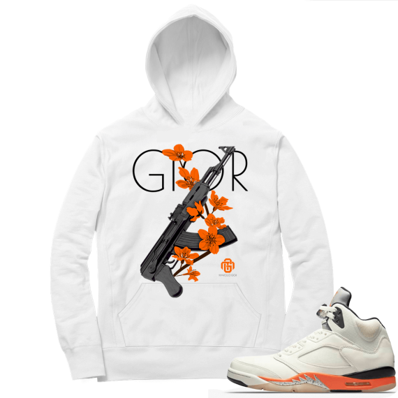 Shattered Backboard 5s Matching Hoodies White Marcello Gior Floral AK