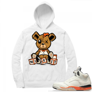 Shattered Backboard 5s Matching Hoodies White Teddy