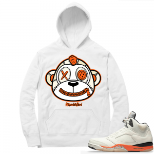 Shattered Backboard 5s Matching Hoodies White Monkey