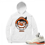 Shattered Backboard 5s Matching Hoodies White Pinocchio