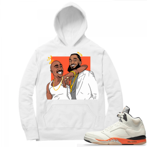 Shattered Backboard 5s Matching Hoodies White PAC and Nip