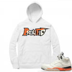 Shattered Backboard 5s Matching Hoodies White Prolific Letters