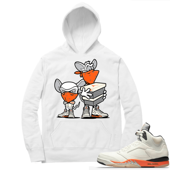 Shattered Backboard 5s Matching Hoodies White Sneaker Heist