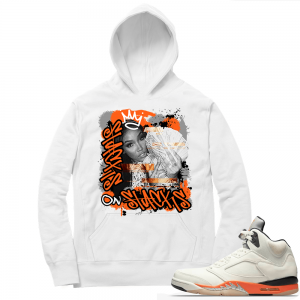 Shattered Backboard 5s Matching Hoodies White Stacks