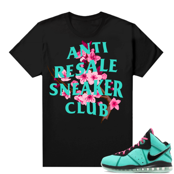 South Beach Lebron 8 Sneaker tees match Black Anti Resale Sneaker Club