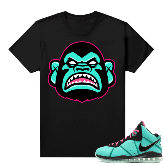 South Beach Lebron 8 Sneaker tees match Black Ape Gang