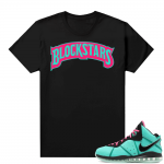 South Beach Lebron 8 Sneaker tees match Black Blockstars