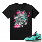 South Beach Lebron 8 Sneaker tees match Black Burn it up