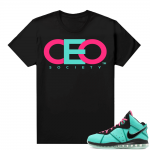 South Beach Lebron 8 Sneaker tees match Black CEO Society Logo