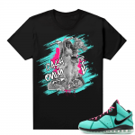 South Beach Lebron 8 Sneaker tees match Black Cash Only