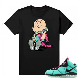 South Beach Lebron 8 Sneaker tees match Black Designer Charlie