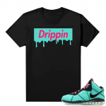 South Beach Lebron 8 Sneaker tees match Black Drippin Box