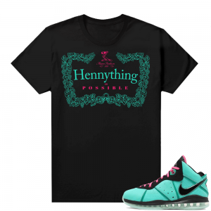 South Beach Lebron 8 Sneaker tees match Black Hennything