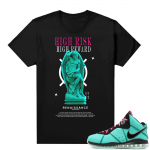 South Beach Lebron 8 Sneaker tees match Black High Risk